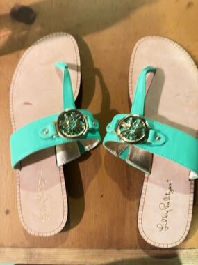 Lily Pulitzer Green Sandals